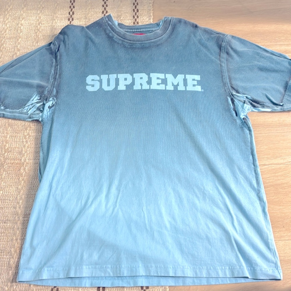 tie-dye blue supreme tshirt